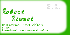 robert kimmel business card